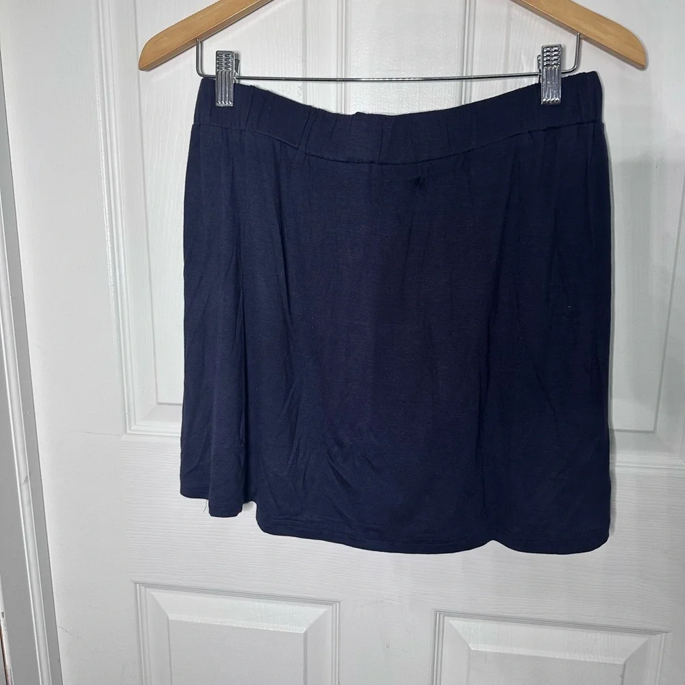 Coco + Carmen Cheeky Chic Layering Skirts‎ 2 Pack Navy Gray L/XL NWT